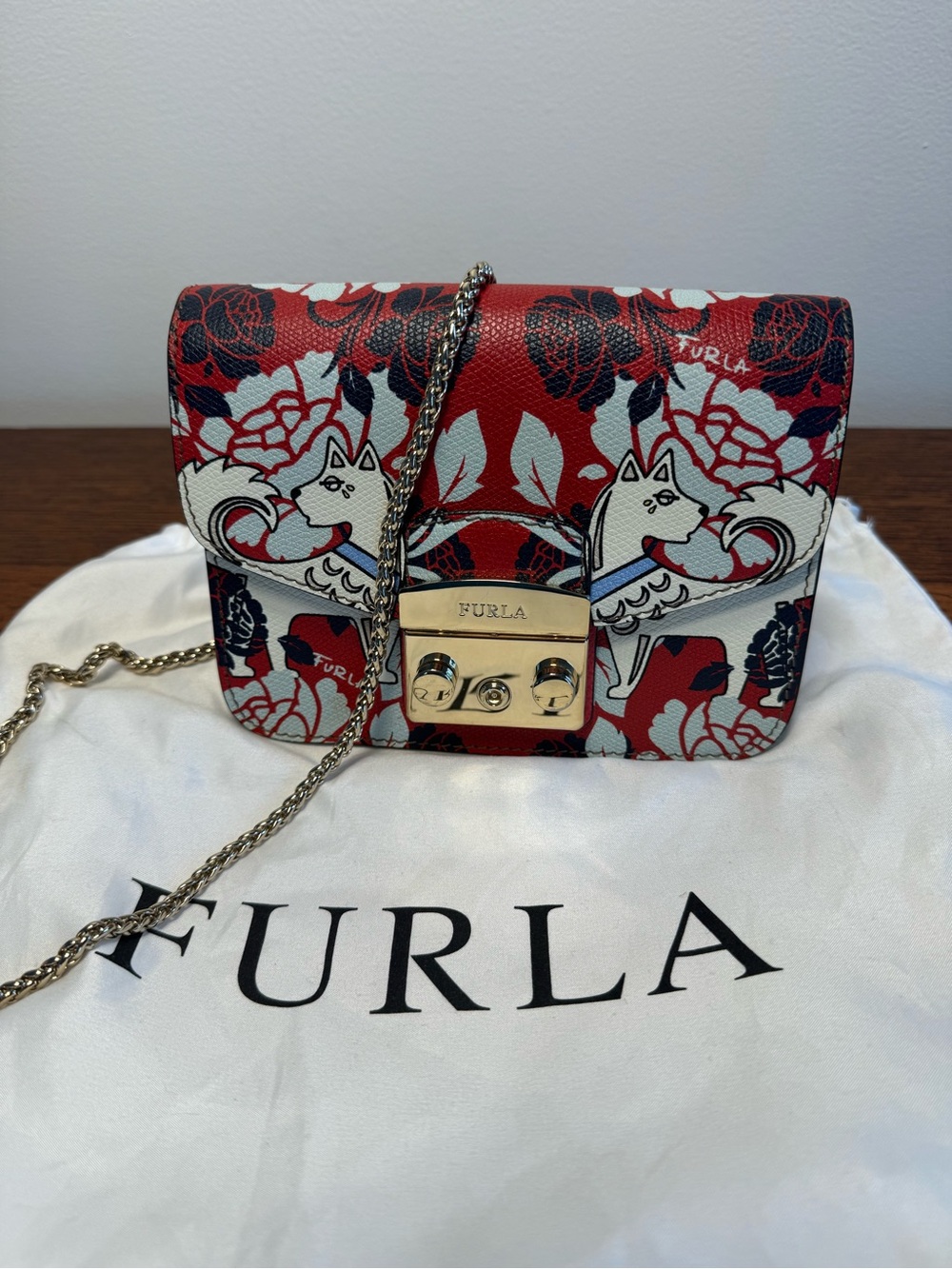 Furla Limited Edition Metropolis Year of the Dog Crossbody Bag